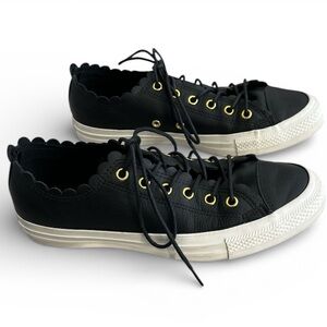 Converse Chuck Taylor‎ All Star Low Frilly Thrills Shoe Sneakers Wmns 9 Scallop